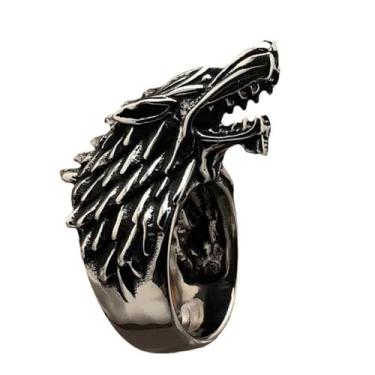 Imagem de Psivika Anéis abertos ajustáveis em forma de animal amizade festa de aniversário joias de Natal punk gótico hip hop joias, Size7, Latão, Sem pedra preciosa