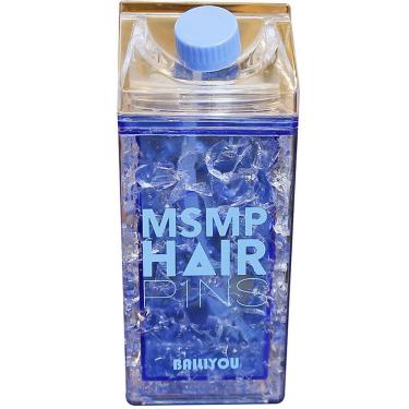 Imagem de Squeeze Copo Garrafa Gel Congelante Canudo Bico Azul 400Ml