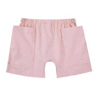 Imagem de DURASIKO Calça feminina para urina, shorts de cateter, calça para cuidados com incontinência, bolsa de drenagem de urina, design de bolso duplo, bolsa de drenagem de ostomia, roupas de cuidados para