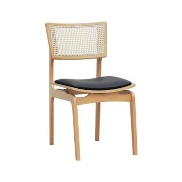 Imagem de Cadeira Apollo Madeira Maciça Encosto Telinha Assento Anatômico - Natu