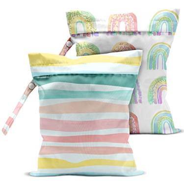 Imagem de zcyxuuw 2 Peças De Bolsa Molhada, Seca Para Maiô, Viagem, Praia, Piscina, Fraldas, Roupas Sujas Ioga, Artigos Higiene Pessoal, Maquiagem, Oceano, Estrela Do Mar, Âncora, Decoração, Presente Aniversá