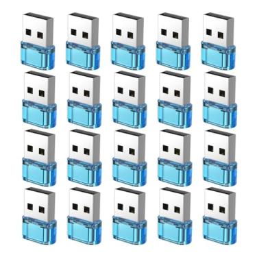 Imagem de Fidioto Pacote Com 20 Adaptadores Usb-C Para Macho, Carregamento Super Rápido E Função Otg, Adaptador Usb-A Compatível Iphone 15 Plus Pro Max/Ipad Air 4 Mini 6 Outros Dispositivos