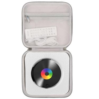 Imagem de worfty Estojo Rígido Para Transporte De Viagem Cd Player Portátil Bluetooth Gueray Kc906, Branco, Somente