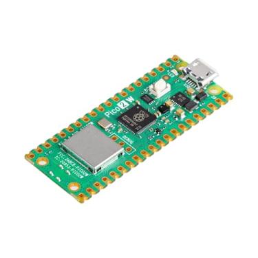 Imagem de Placa De Microcontrolador Pi Pico 2 W - Rp2350, Bluetooth 5.2, Wi-Fi, Ble, Cpu Dual-Core Arm E Risc-V 150 Mhz, 520 Kb Ram, 4 Mb Flash, 26 Gb Gpu, C/C++, Suporte A Micropython Circuitpython S