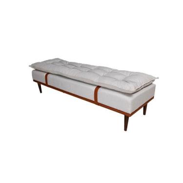 Imagem de Banco 2 Lugares Drop Off White e Amêndoa 160 cm - Keva