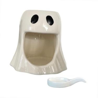 Imagem de WeiLaiKeQi Queimador de óleos essenciais, ceras derretidas, aquecedor de fragrâncias, difusor de aromas decorativos, suporte para velas tealight para ioga, spa, Branco