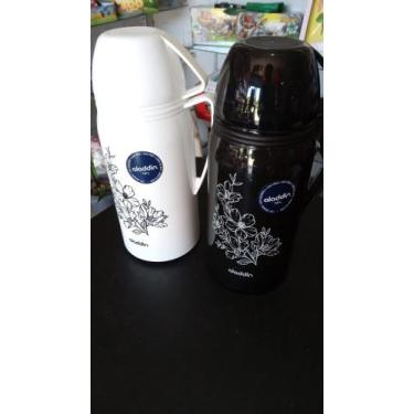 Imagem de Garrafa térmica aladdin (branca/ preta)