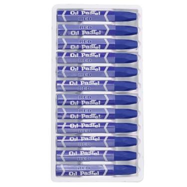 Imagem de PATIKIL Pastéis a óleo azul azul, 48 peças de giz de cera de óleo macio, pastéis vibrantes e cremosos, materiais de arte em bastão para pintura de arte, desenho, mistura de graffiti para artistas