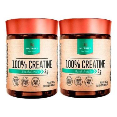 Imagem de Combo 2 Creatina Monohidratada 100% Nutrify 120 Caps