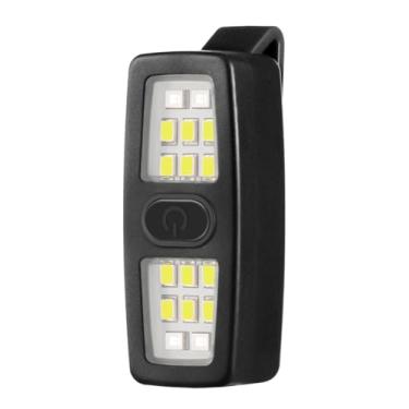 Imagem de Lembopo Pequena lanterna EDC recarregável, luzes de corrida com clipe presente para corredores, luzes de bicicleta de segurança para passear com cães à noite, acessórios de corrida com mãos livres