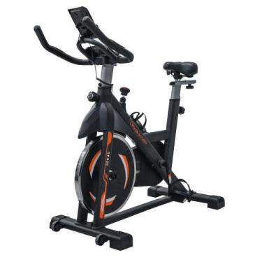 Imagem de Bicicleta Ergométrica Evolution Fitness Sp300 Cor Preto E Laranja