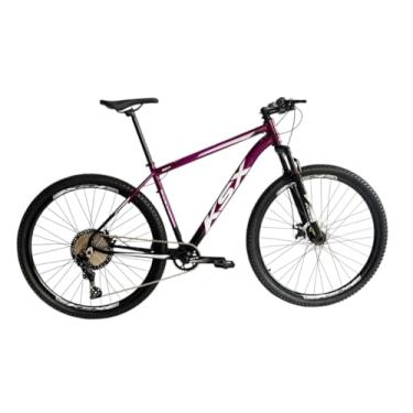 Imagem de Bicicleta Aro 29 Mtb Ksx Sd7 Aluminio 12v Garfo com Trava K7 11/50 Freio a Disco Hidráulico Kit 1x12 (Preto/Roxo, 21)