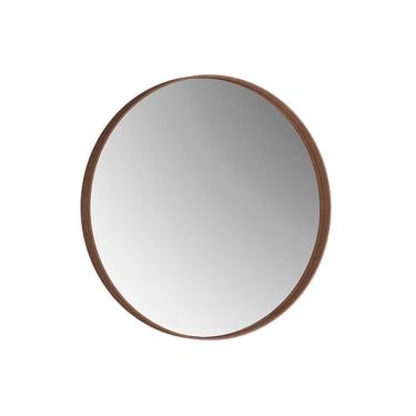 Imagem de Espelho Decorativo Redondo 60 Cm Palermo Castanho