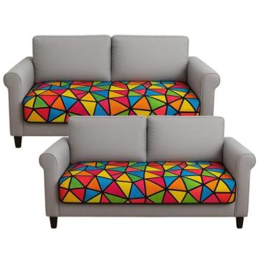 Imagem de Conjunto 2 Capa Protetora Impermeável para Assento Sofás de 2 e 3 Luga