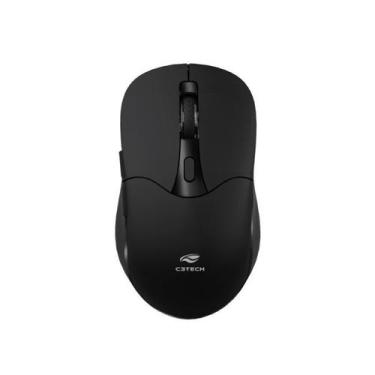 Imagem de Mouse C3Tech MBT60BK Sem Fio Recarregável Bluetooth 1600DPI 2.4GHz Pre
