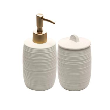 Imagem de Conjunto Para Banheiro Em Cerâmica Duna Com 2 Peças Wolff Bege