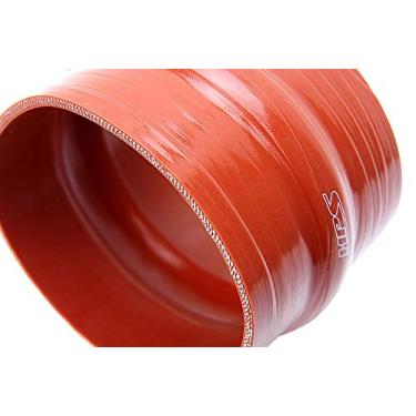 Imagem de HPS 6.3 cm ID, 15.2 cm Comprimento, Mangueira de Silicone Hump Coupler, Ultra High Temp 4-Ply Aramid Reforçada, Pressão Máxima 65 Psi, 500F Temperatura Máxima, SHC-250-L6-HOT, Silicone, Laranja