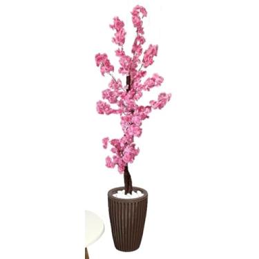 Imagem de Árvore Cerejeira Artificial Japonesa Rosa 150cm Vaso Decorativo(3D Marrom)
