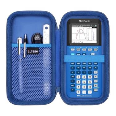 Imagem de L LTGEM Capa rígida compatível com Texas Instruments TI-84 Plus CE/TI-84 Plus/TI-Nspire CX II CAS/TI-Nspire CX II/TI-83 Plus/TI-85 /TI-86 /TI30xs /TI36X Pro/TI Calculadora gráfica de 34 cores (azul)