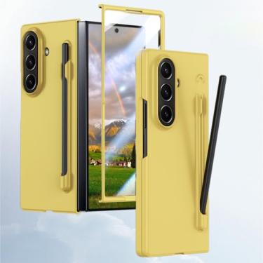Imagem de HOULEE Capa para Samsung Galaxy Z Fold 7 com S Pen e protetor de tela Z Fold 7 compatível com a pele, com suporte para caneta S, capa protetora completa para carregamento sem fio para Galaxy Z Fold 7