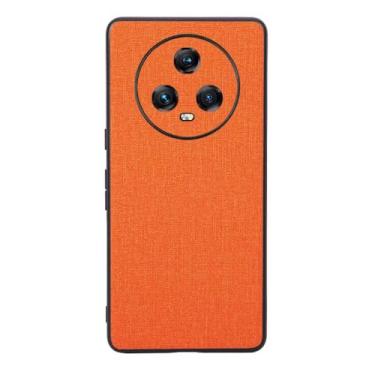 Imagem de Capas Compatível com Honor Magic5,Design de padrão de tela,Pproteção completa de 360°,Pplástico macio,Proteção contra queda-Orange