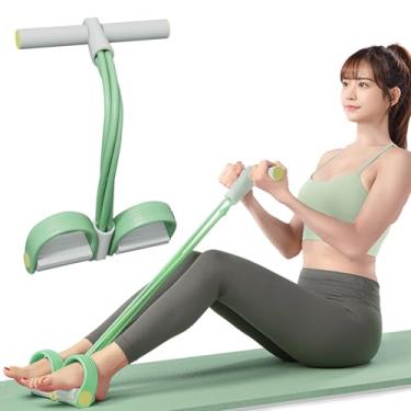 Imagem de Faixa de resistência para pedal, corda de resistência ao extrator de pedal de 6 tubos, faixas elásticas de exercícios de ioga, para mulheres, salto, fitness, peso do abdômen/braço/cintura/alongamento