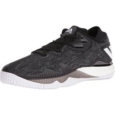 Imagem de adidas Tênis de basquete masculino Crazylight Boost Low, Preto/branco/preto, 7