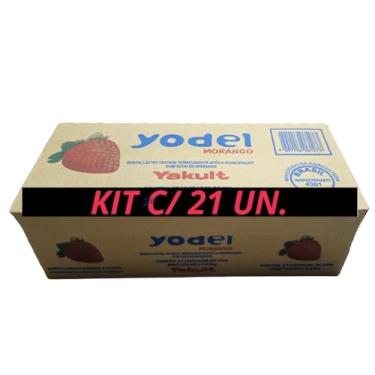 Imagem de Suco Yodel Morango Yakult C/21 Un - Suco A Base De Leite