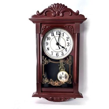 Imagem de Relógio de Parede com Pêndulo, Retrô, Decoração, Silencioso - YN CLOCK