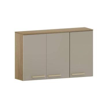 Imagem de Armário Aéreo 120cm 3 Portas Isis Luciane Móveis