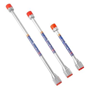 Imagem de Fenteer Extensão para pulverizador sem ar com proteção vermelha, haste de extensão em liga de alumínio, varetas de pintura em spray para decks, beirais de, 38 Cm 30 Cm 20 Cm