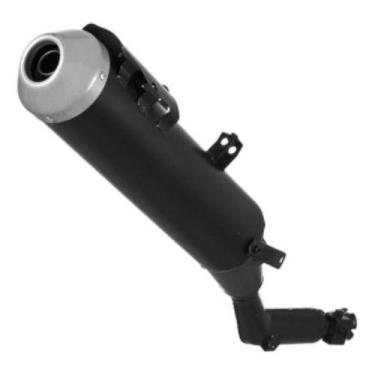 Imagem de Escape Carbono Preto Moto Bros 150 2009 A 2012 - RR