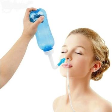 Imagem de Higienizador Ducha Nasal Lavador Lavagem Sinusite - 500Ml - Bio Nase