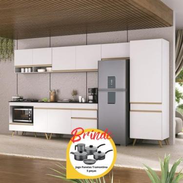 Imagem de Cozinha Completa Balcão para Cooktop Veneza MP2277 Multimóveis Brinde 