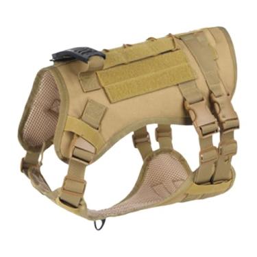 Imagem de MFMEXUL Peitoral para Cães com Alça, Leve, Ajustável E Anti-puxão, Yellow M