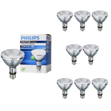 Imagem de 9 Lâmpada Vapor Metál 70w E27 3000k PAR30 Bivolt Philips