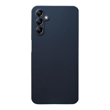 Imagem de Capa para Samsung Galaxy A15 5G, capa de telefone de silicone com 1 protetor de tela, forro de microfibra macio antiarranhões, capa fina à prova de choque preto (preto)
