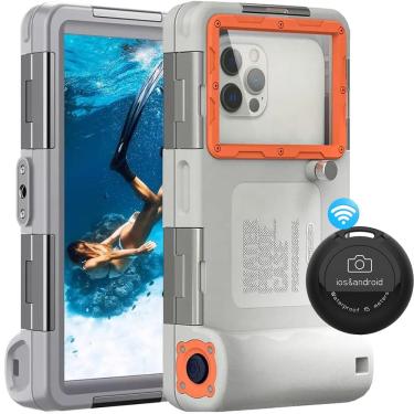 Imagem de Capa Case Celular a Prova D’Água SHELLBOX Mergulho Controle Remoto Bluetooth 2 Geração Smartphone Universal