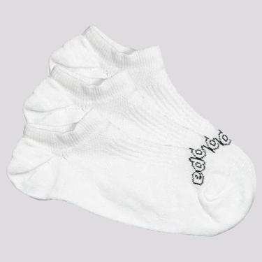 Imagem de Kit Meia Kappa 3 Pares Super Invisível Feminina Branca, Único