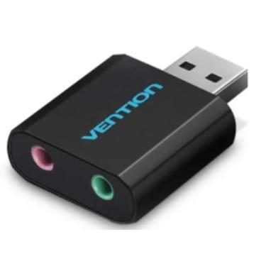 Imagem de Placa Adaptador De Som Usb X P2 Fone E Microfone Sound Card - A.R Vari