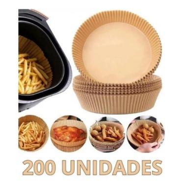 Imagem de Kit Forma Fritadeira Forro Air Fryer Descartável 200 - Uny gift