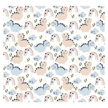 Imagem de Papel de Parede Adesivo Infantil Dinossauros Quarto Bebe - 724pcp - Al