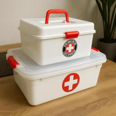 Imagem de Kit Maleta Baby Pequena e Média Caixa De Primeiros Socorros Para Guard