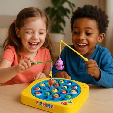 Imagem de Brinquedo Jogo Pega Peixe Pesca Maluca Pescaria Infantil Criança Adulto