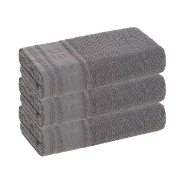 Imagem de Kit com 3 Panos de Copa Prato Guardanapo Escuro Felpudo Karsten Cuisine 46 x 65 cm