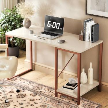 Imagem de Escrivaninha Tokyo Home Office Compacta Multifuncional E Moderna Para Computador Cobre Off