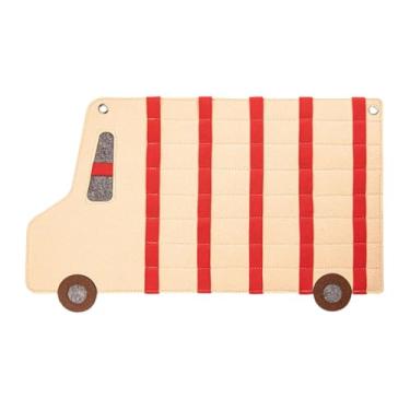 Imagem de Dynwave Organizador de armazenamento suspenso para modelos fundidos, comporta até 40 carrinhos de brinquedo pequenos, estojo de feltro fácil de usar para loja, Vermelho