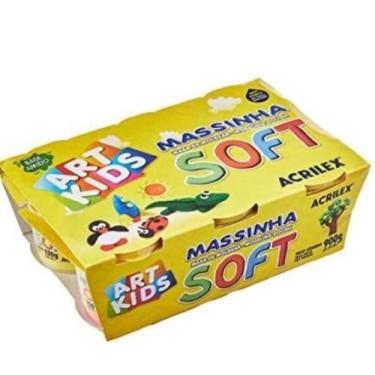 Imagem de Massa soft baby colors 6x150g sem cor acrilex 73760000, 3