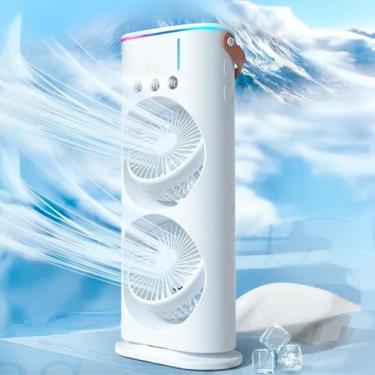 Imagem de Ventilador Torre Usb Potente Duplo Melhor Clima Controlado - Climatiza