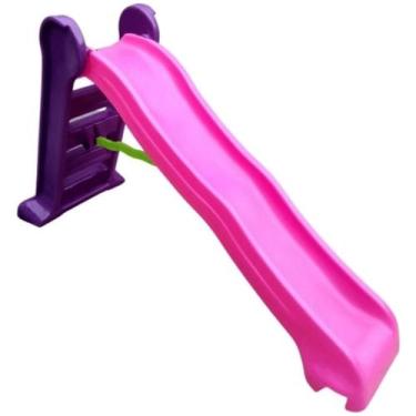 Imagem de Escorregador Grande Quatro Degraus - PlayTime, Roxo, Rosa